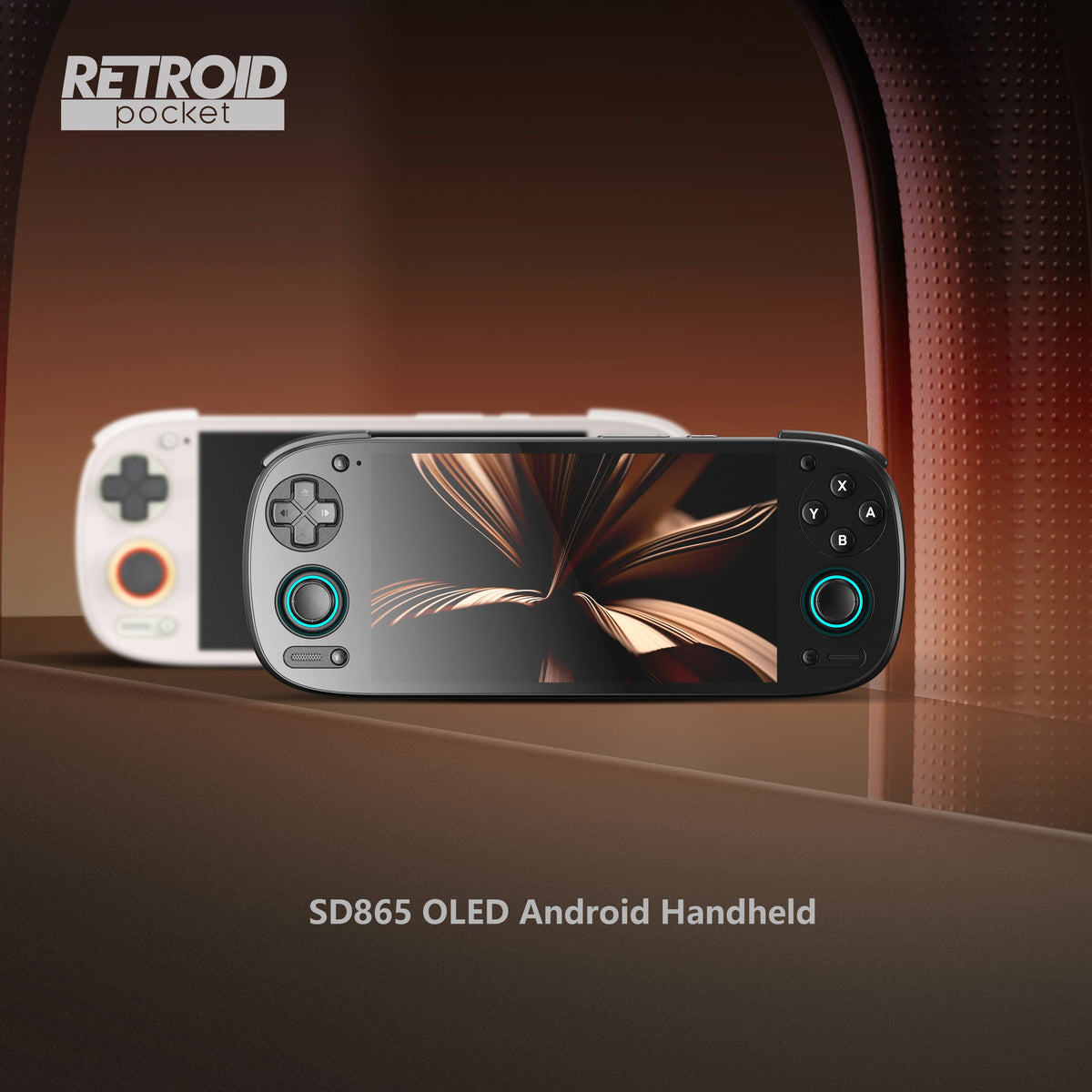 Consola portátil de juegos Retroid Pocket 5, pantalla AMOLED de 5.5'', Android 13, joystick, efecto de iluminación RGB, refrigeración activa para videojuegos