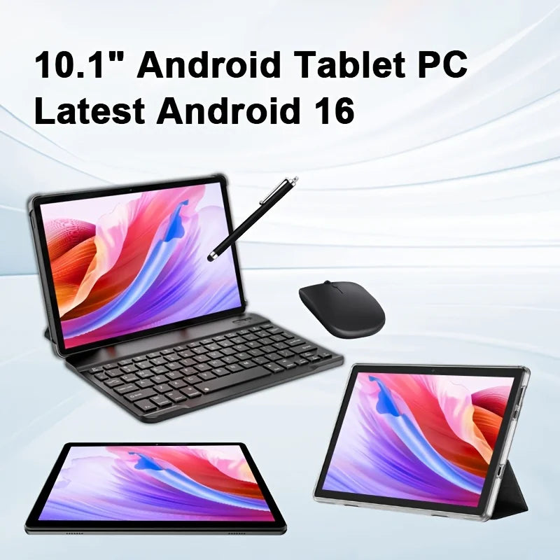 Tableta KOOMDIGI W30Pro Android 16 con pantalla táctil de 10 pulgadas, 12 GB (4 GB + 8 GB de expansión) de RAM, 128 GB de ROM + soporte para expansión de 1 TB con tarjeta TF (no incluye tarjeta TF), WIFI, batería de 5000