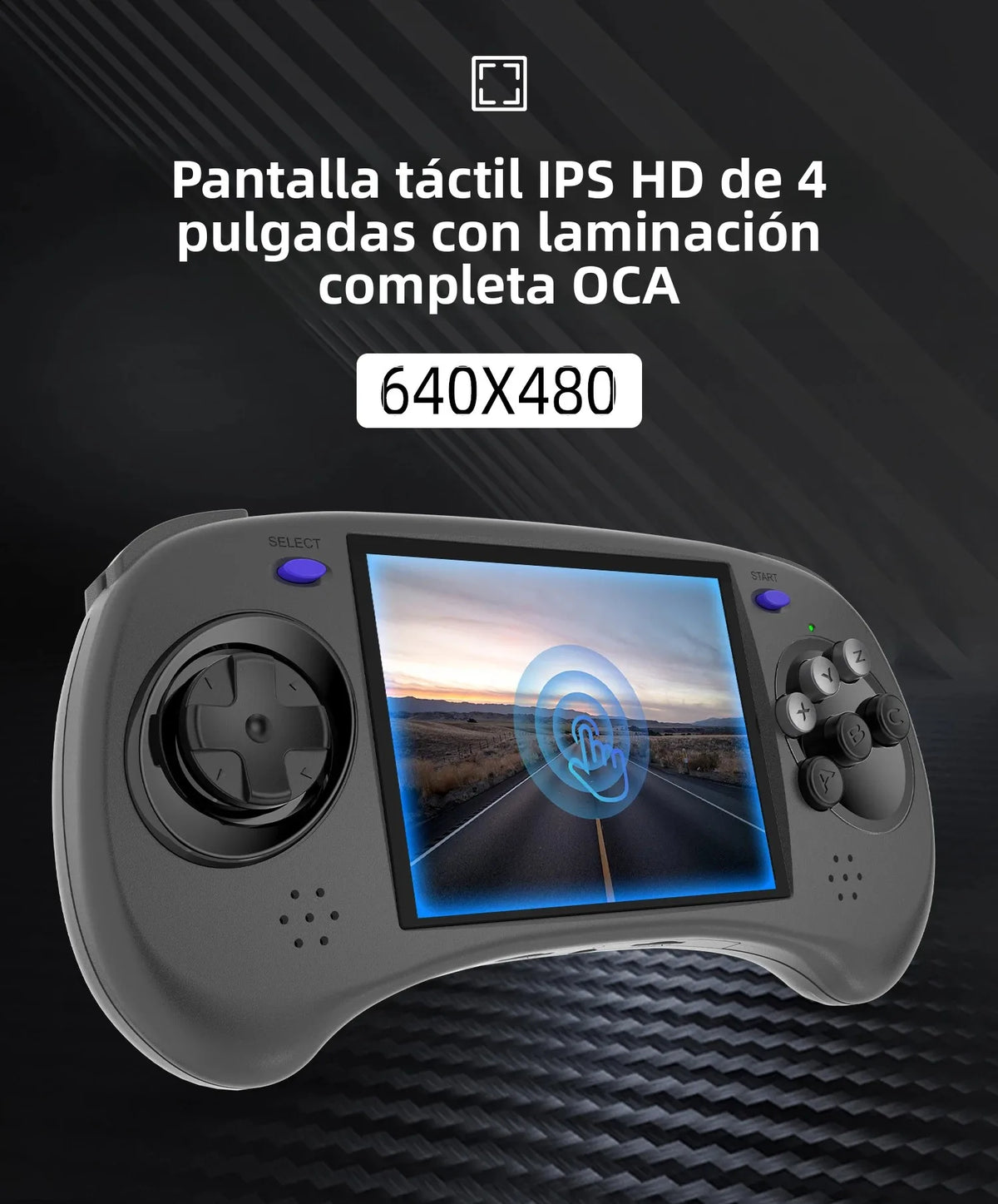 Consola de Juegos Retro Anbernic RG ARC RK3566 de 4.0 Pulgadas 640*480, Emulador de Consola Portátil con Sistema LINUX Android, 3500mAh, Regalos para Niños