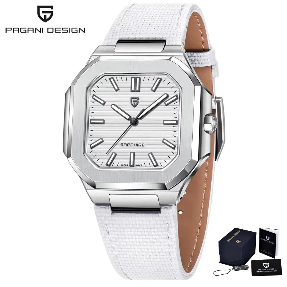 2026 Nuevo Reloj de Cuarzo para Hombre PAGANI DESIGN de Primera Marca, Reloj de Negocios de Lujo con Cristal de Zafiro con Revestimiento AR, Reloj Luminoso con Movimiento Japonés VH31