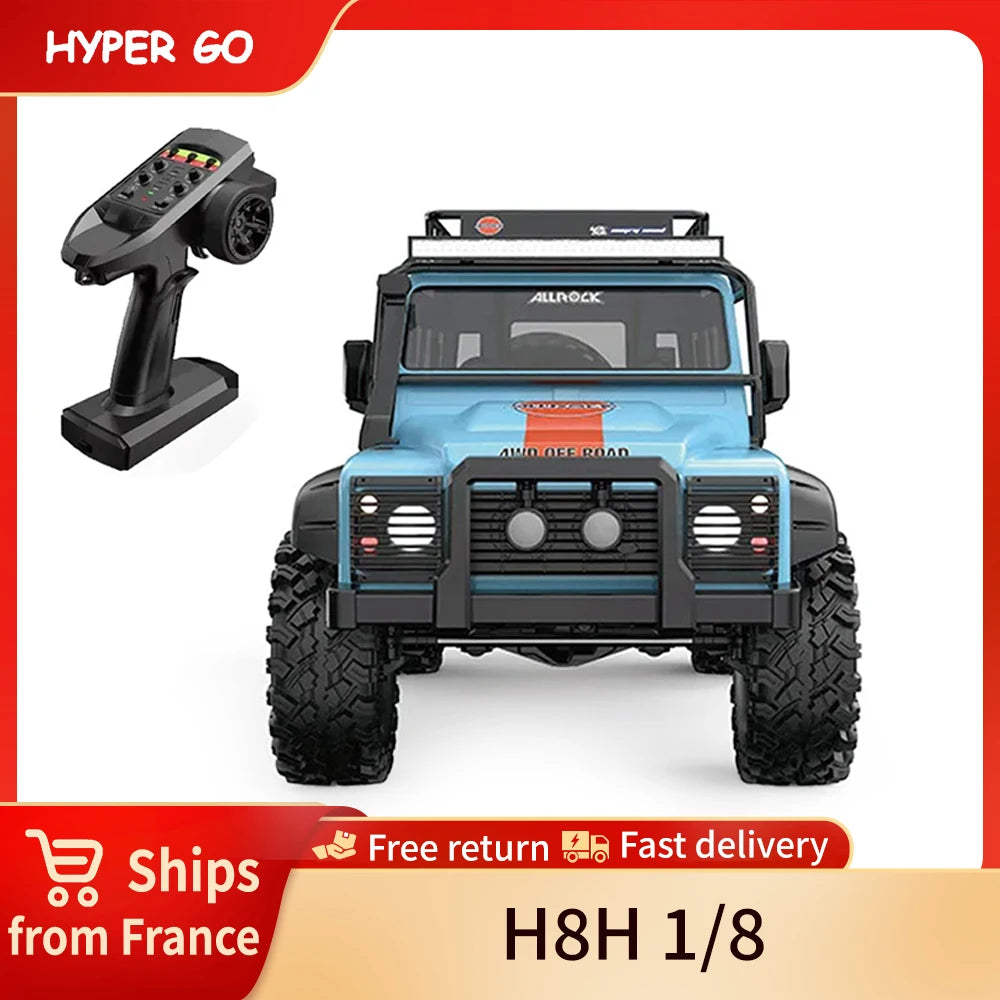 HYPER GO MJX H8H 1/8 Coche RC sin escobillas 4WD, vehículo de escalada con control 2.4G y bloqueo de diferencial, modelo RC pencil boy boy, juguetes para adultos.
