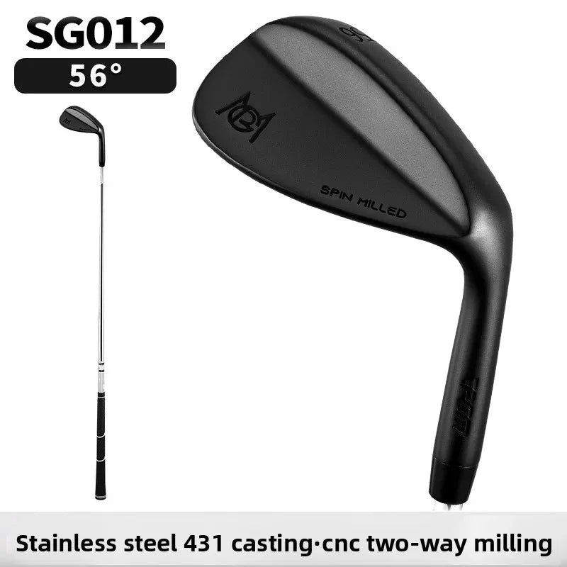 PGM SG012 Wedge de Golf 52 °   Cuña de ajuste 56 °   Pala de golf de hierro corta con eje de acero, cara fresada CNC y acero inoxidable 431