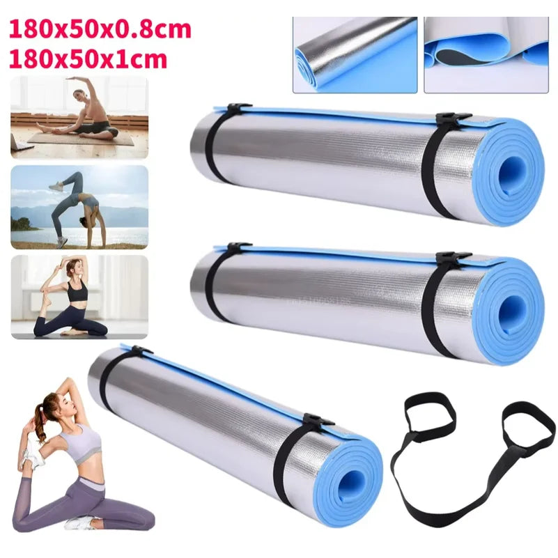 Esterilla de yoga de 6/8/10 mm de grosor, antideslizante, para deportes y actividades físicas, hecha de espuma EVA, cómoda, ideal para ejercicios de yoga y pilates, y como esterilla para gimnasia.