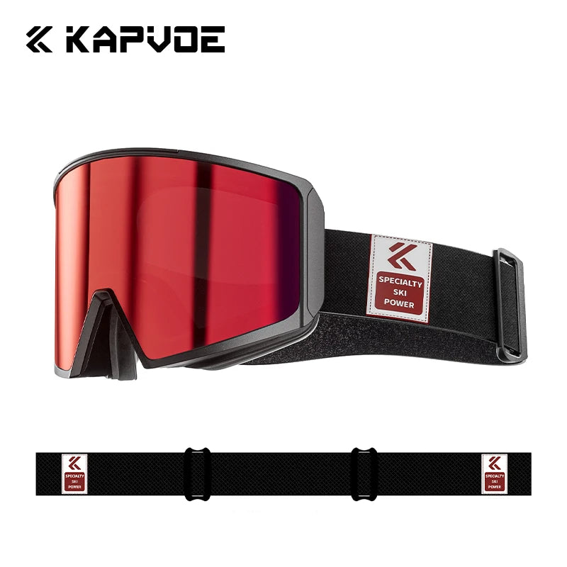 KAPVOE-Gafas de esquí para hombre y mujer, lentes para Snowboard, esquí de montaña y deportes de nieve
