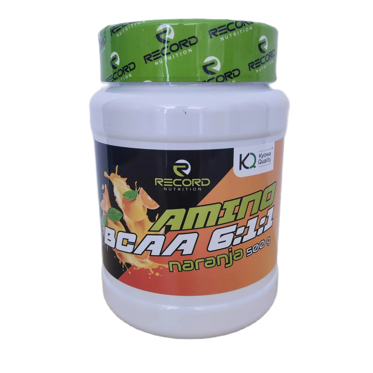 Aminoacidos BCAA 6:1:1 500 g,  con sabor naranja y con l-glutamina y vitamina B6 constructor muscular