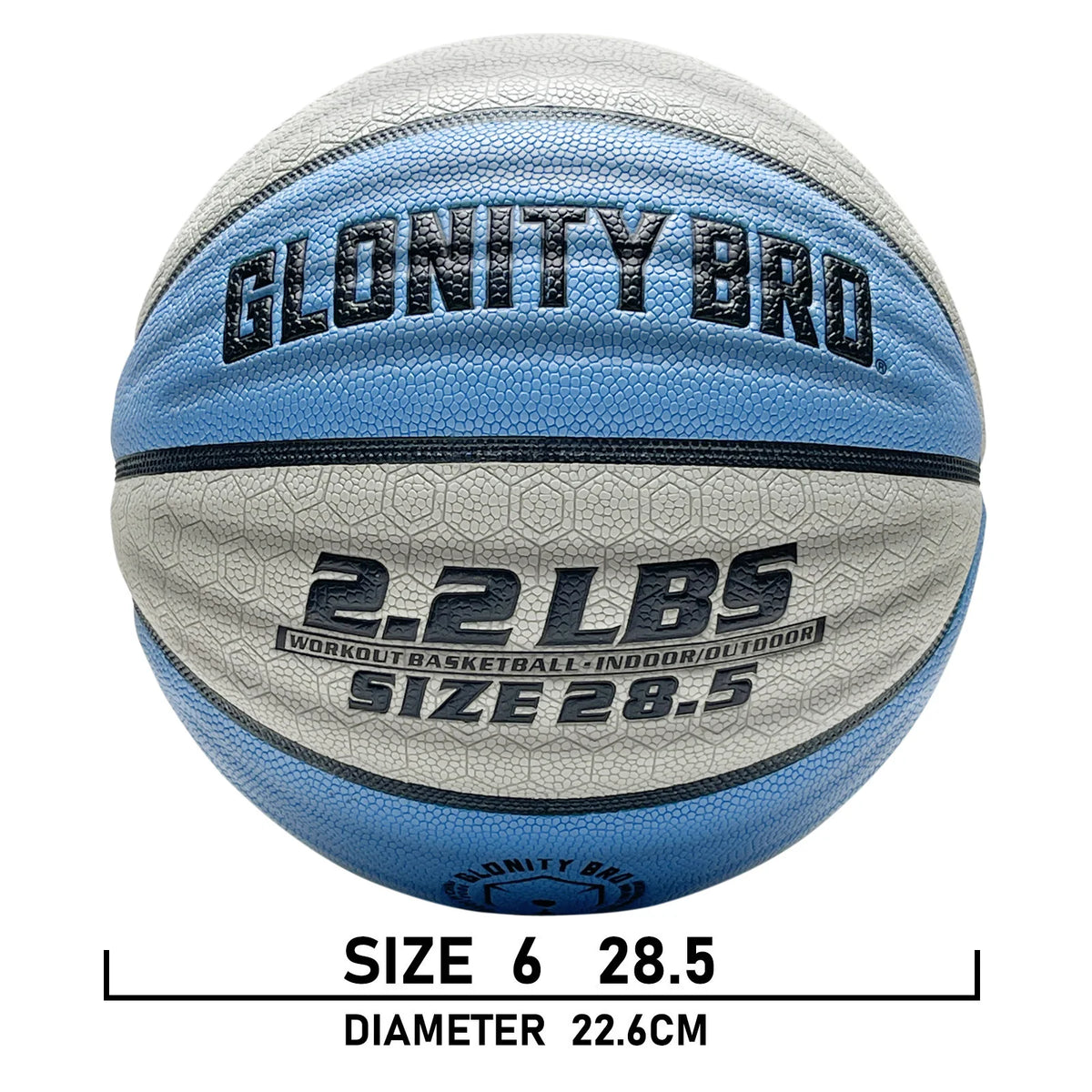 Baloncesto de entrenamiento pesado para interiores y exteriores, 28,5 "/29, 5", 2,2 libras/3 libras, baloncesto ponderado antideslizante para goteo, paso, habilidad de rebote