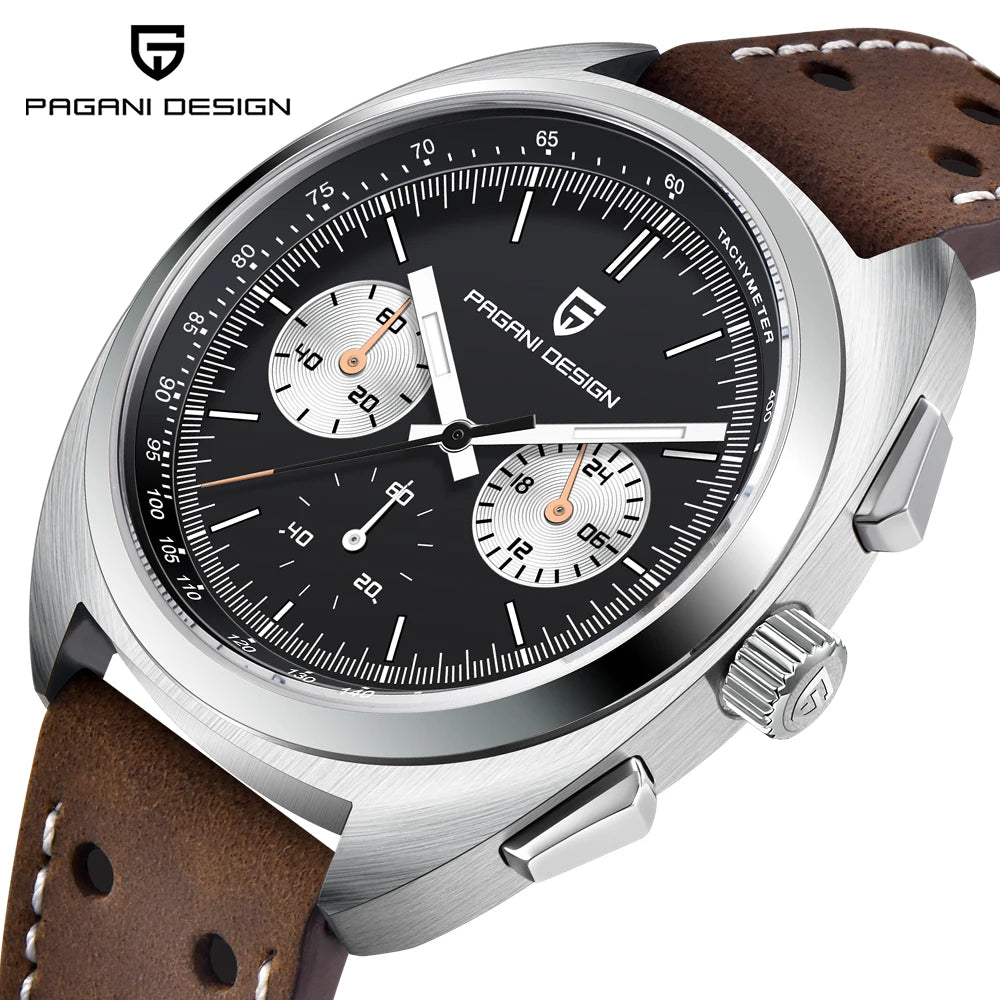 PAGANI DESIGN 2026 New Men's Watches Luxury Quartz Wrist Watch For Men Sapphire Speed Chronograph Retro Dial Clock Reloj Hombre