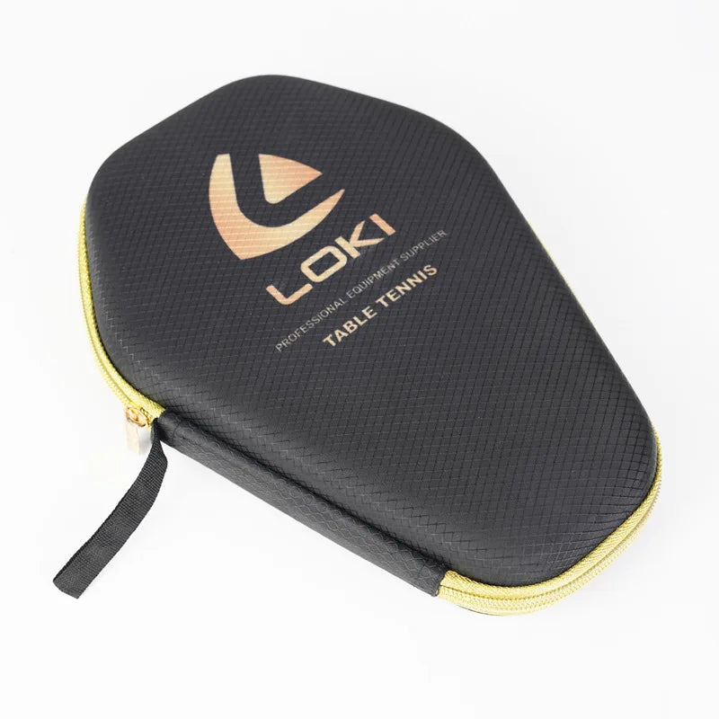 Estuche rígido para raqueta de ping-pong con diseño de dragón, bolsa de transporte portátil y protectora para raqueta de tenis de mesa.