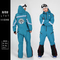 Traje de esquí de una pieza para hombre, traje de Snowboard grueso y cálido, a prueba de viento e impermeable