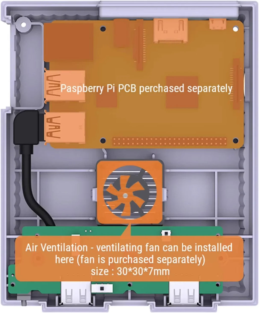 Retroflag SUPERPi Case with Wired Controller for Raspberry Pi 3B+ 2B 3B Deluxe Edition UCase Set