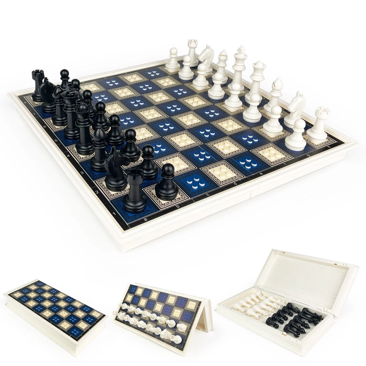 Chess Game Chess Pieces Set Folding table board Building Blocks Creative Decor 76401 76396 Middle Ages Soldiers Toys Gifts