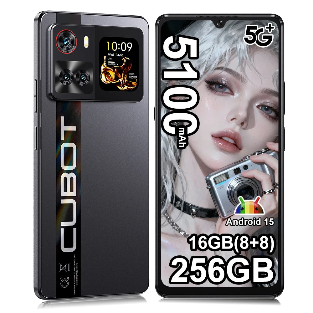 [Envíos desde Francia] Cubot X100 Smartphone 5G Android 15 6.88" 120Hz 16GB(8+8) RAM 256GB ROM 64MP 5100mAh 33W NFC Teléfono móvil