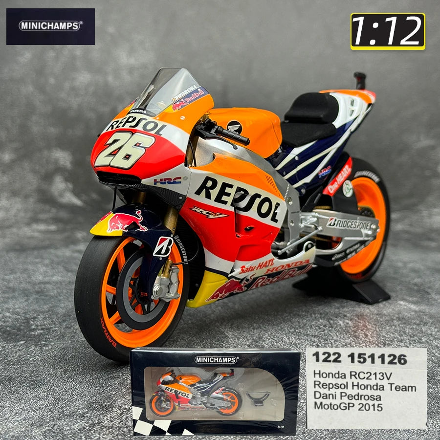 Minichamps 1/12  New FOR YZR-M1  RC213V  GP11 Metal motorcycle model static display collection holiday gifts