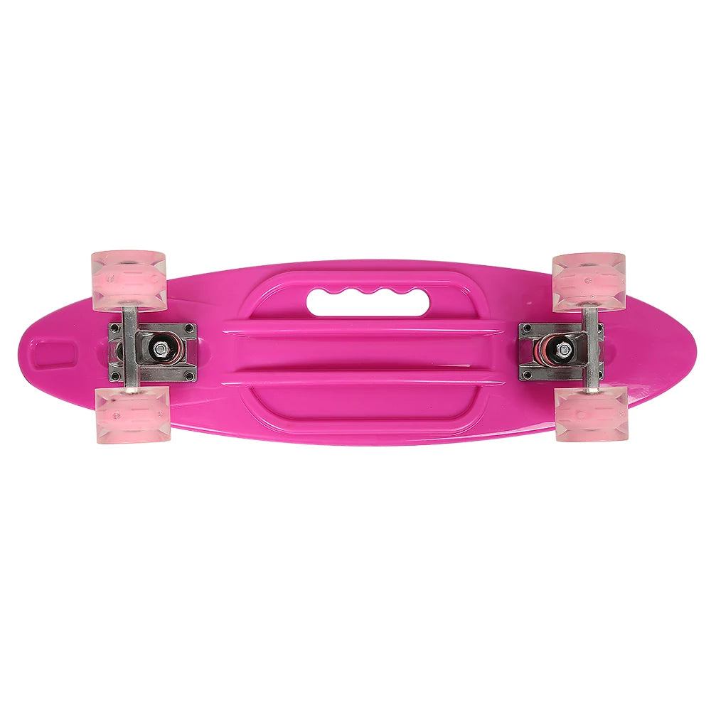 Patineta para Niños de 59 cm, Adolescentes, Adultos, Ruedas con Luces LED, Todo en Uno para Niñas, Niños y Principiantes
