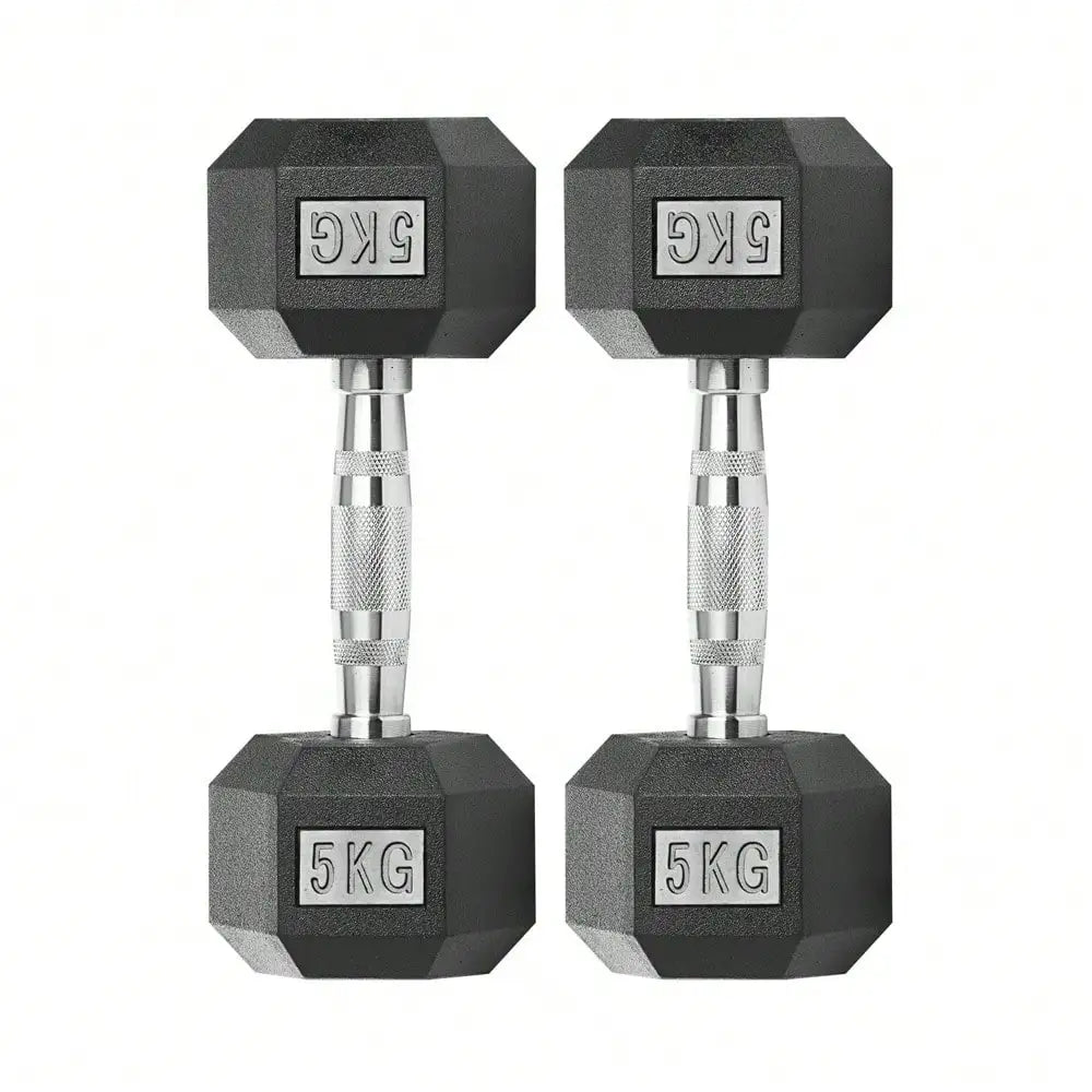 Mancuernas hexagonales, revestimiento antideslizante, agarre ergonómico, 2x2,5 kg / 2x5 kg / 2x7,5 kg / 2x10 kg / 2x12,5 kg / 1x15 kg / 1x17,5 kg / 1x20 kg / 1x25 kg, entrenamiento de fuerza, fitness en casa