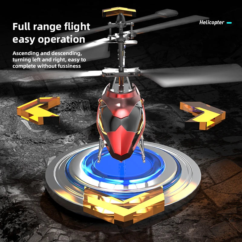 Helicóptero RC de 3,5 canales XK913 iluminado resistente a caídas juguete volador para niños regalo de Control remoto amigable para principiantes para niños mayores de 6 años