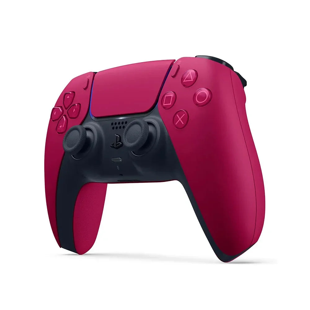 Mando inalámbrico DualSense COSMIC RED para PS5: Bluetooth y USB-C, batería recargable integrada, respuesta háptica, gatillos adaptativos, chat de voz, compatible con Windows, Mac, Android, iOS, accesorio ideal para PS5.