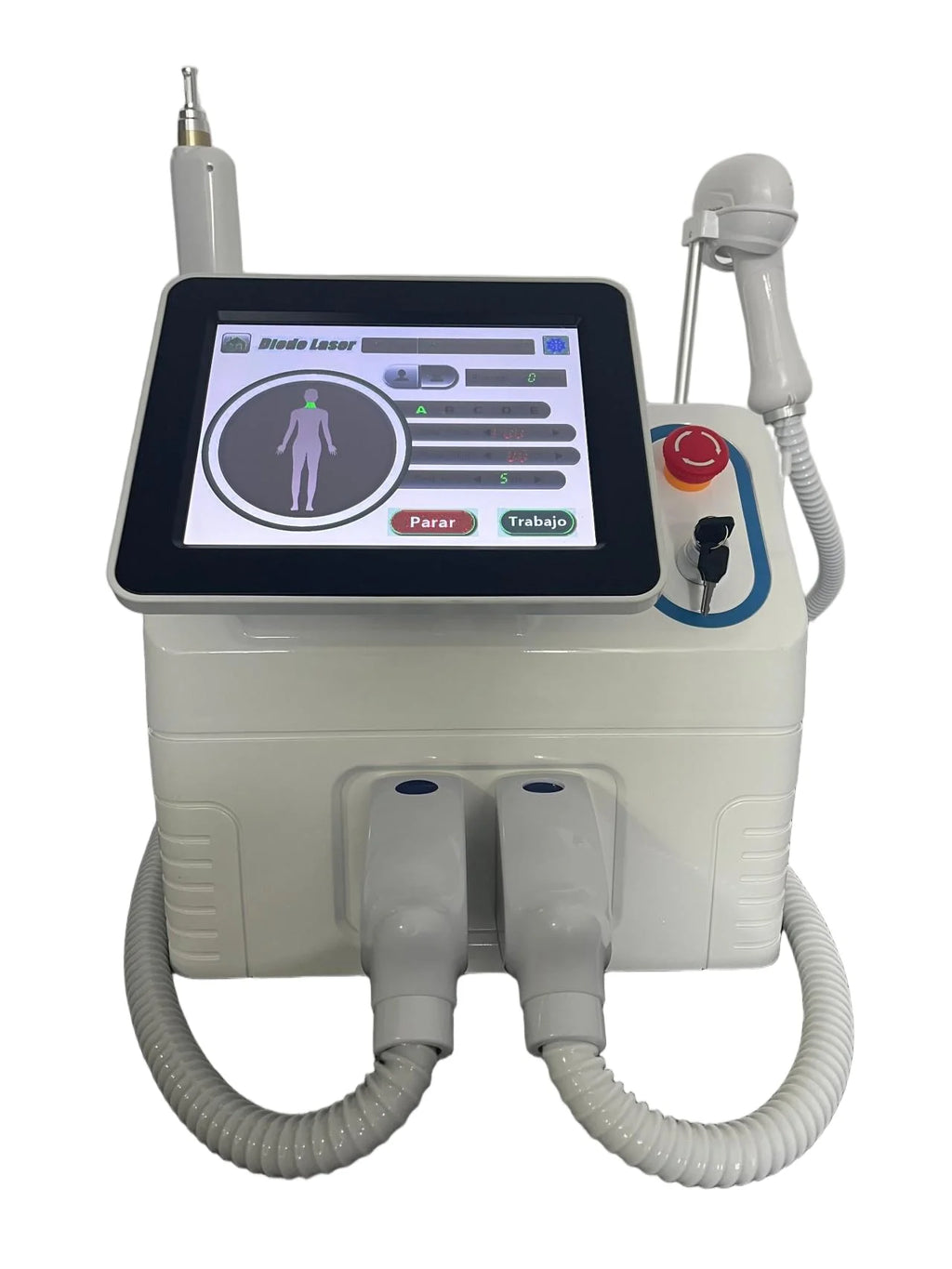 Máquina Láser Pico Profesional 2 en 1 para Eliminación de Tatuajes y Depilación Permanente con Sistema de Enfriamiento por Hielo