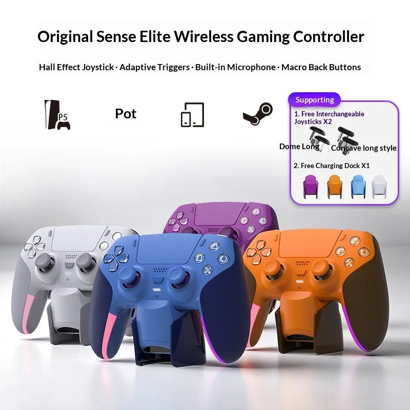 Mando inalámbrico para juegos IMECOO JG11, gatillos adaptativos, motor de bobina móvil, joysticks de efecto Hall, mando para PC, PS5 y Steam