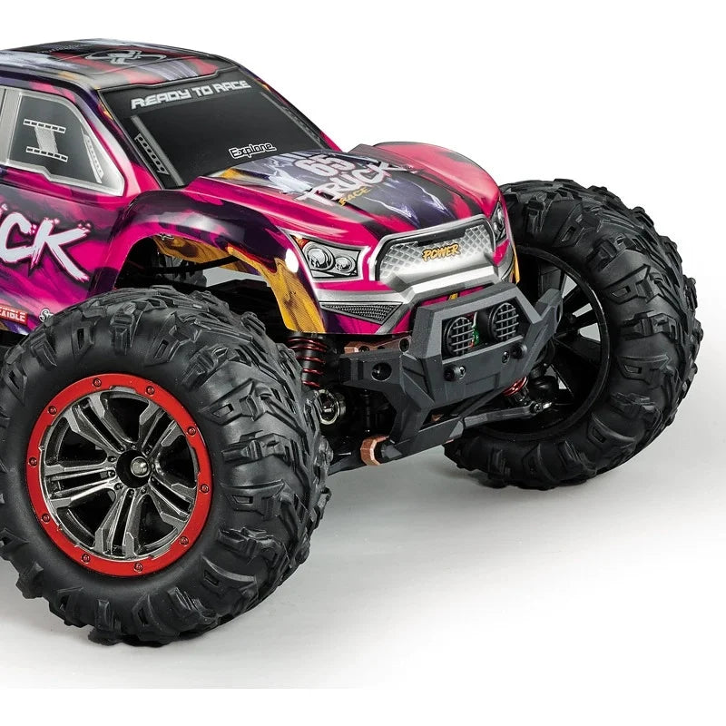 Coche teledirigido 1:10 4WD de alta velocidad 85 KM/H todoterreno escalada deriva carreras camión sin escobillas IPX4 WMetal Aterproof RC coche de juguete