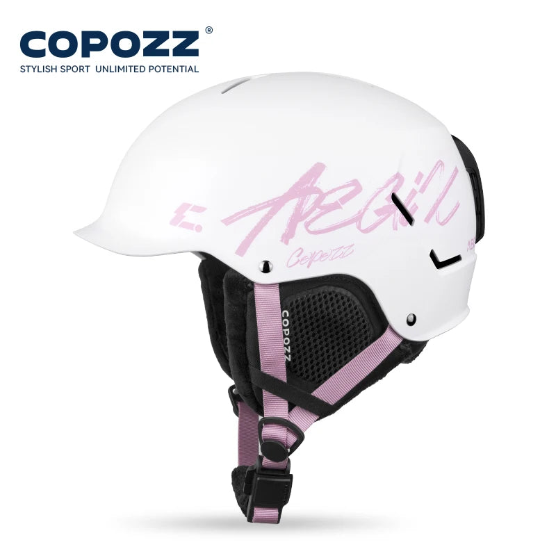 COPOZZ-casco de esquí para hombre y mujer, protector de seguridad antiimpacto para Snowboard, nieve, motocicleta, esquí, monopatín, nueva actualización, Invierno