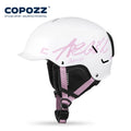 COPOZZ-casco de esquí para hombre y mujer, protector de seguridad antiimpacto para Snowboard, nieve, motocicleta, esquí, monopatín, nueva actualización, Invierno