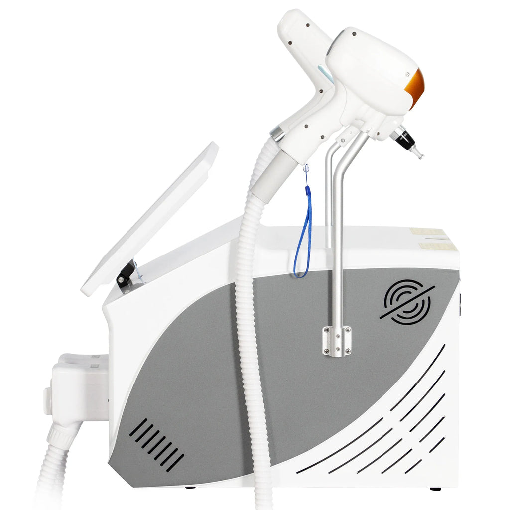 Nueva Máquina Ice Platinum 2 en 1 con 4 Longitudes de Onda, Depilación Láser de Diodo 808nm, Eliminación de Tatuajes con Láser Pico Qswitch ND YAG y Sistema de Refrigeración
