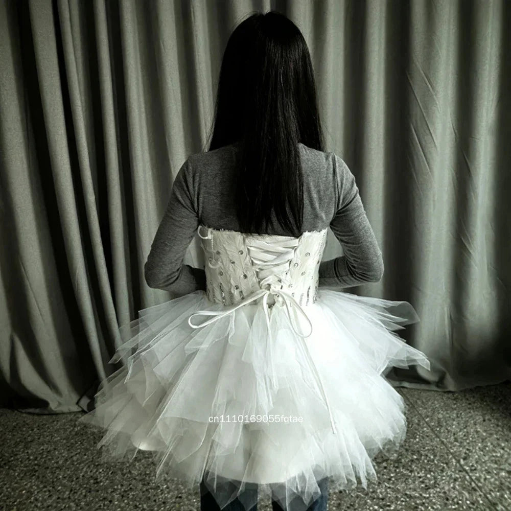 Vestido de plumas luminosas LED, alas de ángel iluminadas, alas de mariposa coloridas, traje de hada para desfile, cosplay de Halloween.