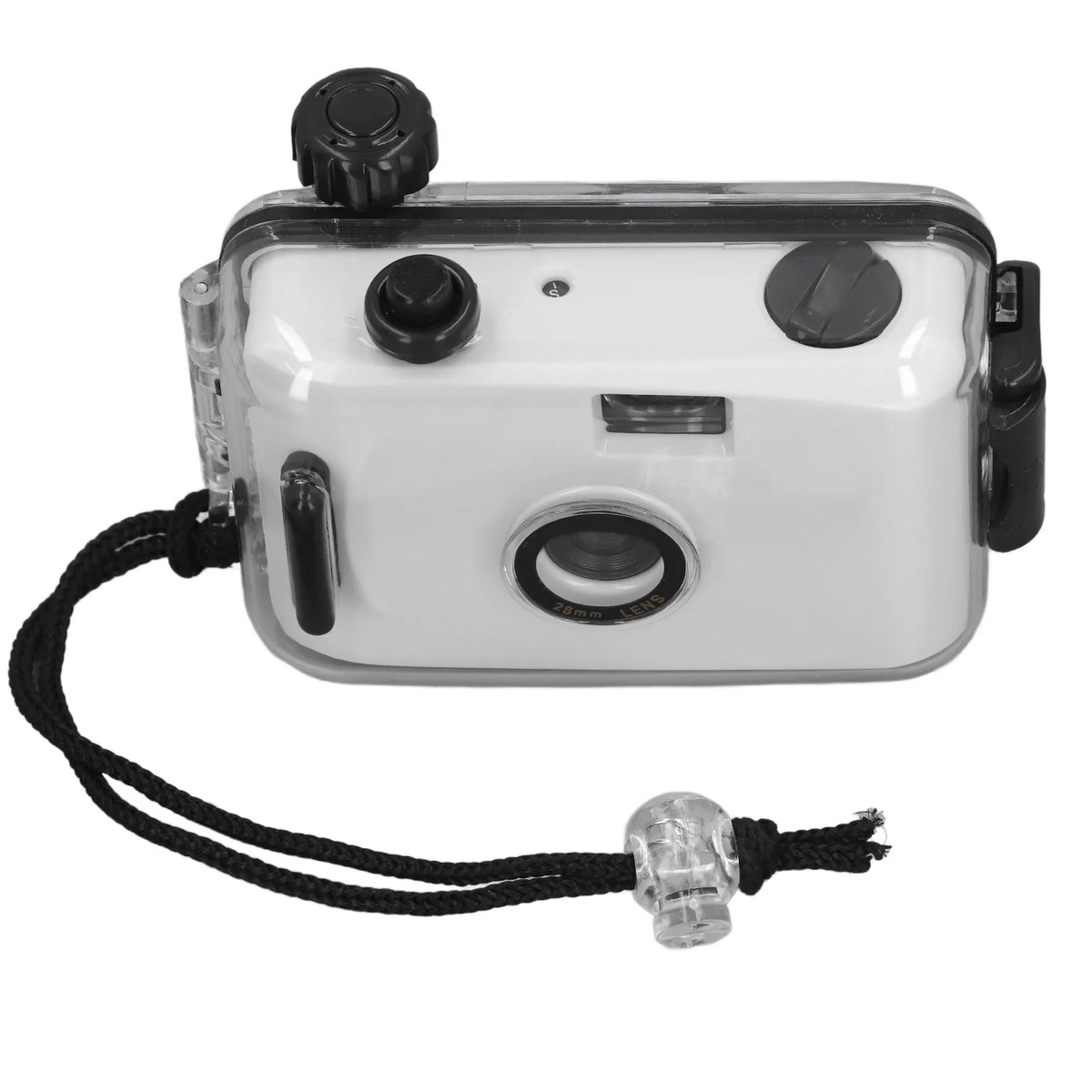 Cámara de película reutilizable de 35mm con funda impermeable para esnórquel con velocidad de obturación 1/100s F/9, lente de 28MM, cámara de película reutilizable de 35mm