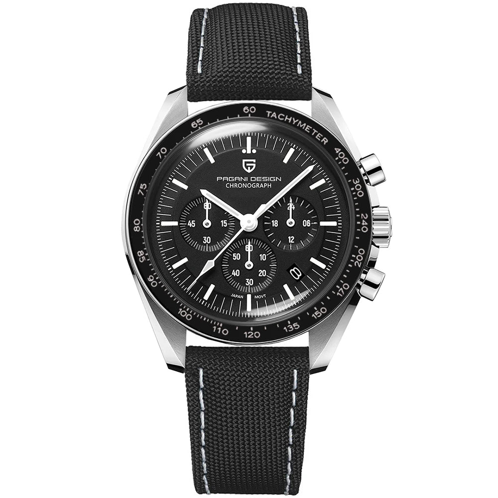 PAGANI DESIGN PD1701 Gold Luxury Men's Watches Quartz Wristwatches Chronograph VK63 Watch For Men AR Sapphire Mirror Clock Gifts