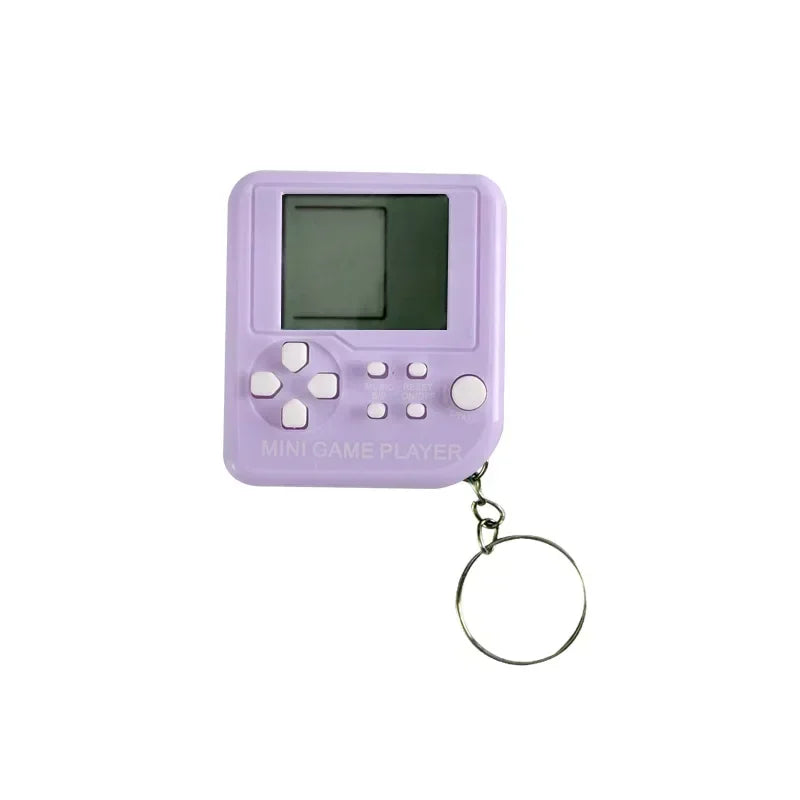 Mini llavero de bolsillo clásico portátil, anillo antipérdida, vídeo nostálgico Retro, máquina de consola de juegos, juguetes para niños, reproductor de juegos