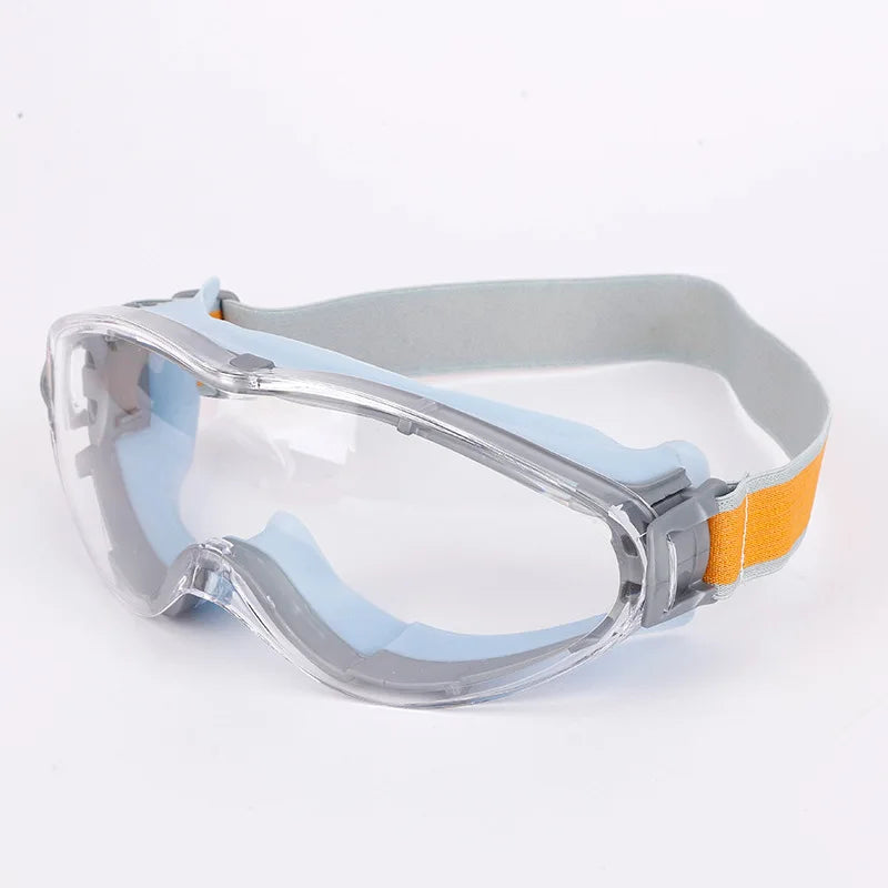 Gafas protectoras de montura grande HD, transparentes, antiultravioleta, impermeables, antiniebla, para montar y esquiar, gafas deportivas de seguridad