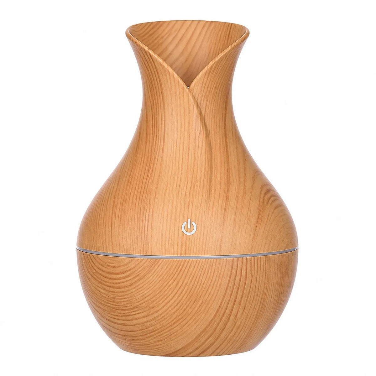 Humidificador Ultrasónico Portátil USB Difusor de Aromaterapia Luz LED Ambiental Diseño Acabado Madera Difusor de Aceites Esenciales para Hogar Oficina