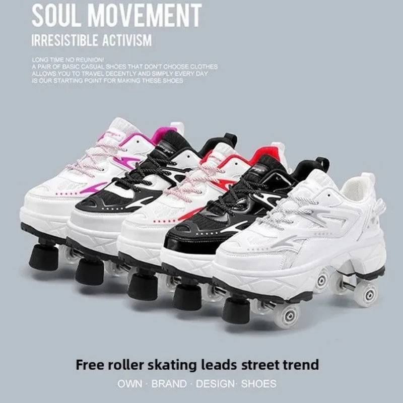 Patines con Ruedas para Niños y Niñas, Zapatos Deportivos con Ruedas, Patines de Ruedas, Regalos para Niños