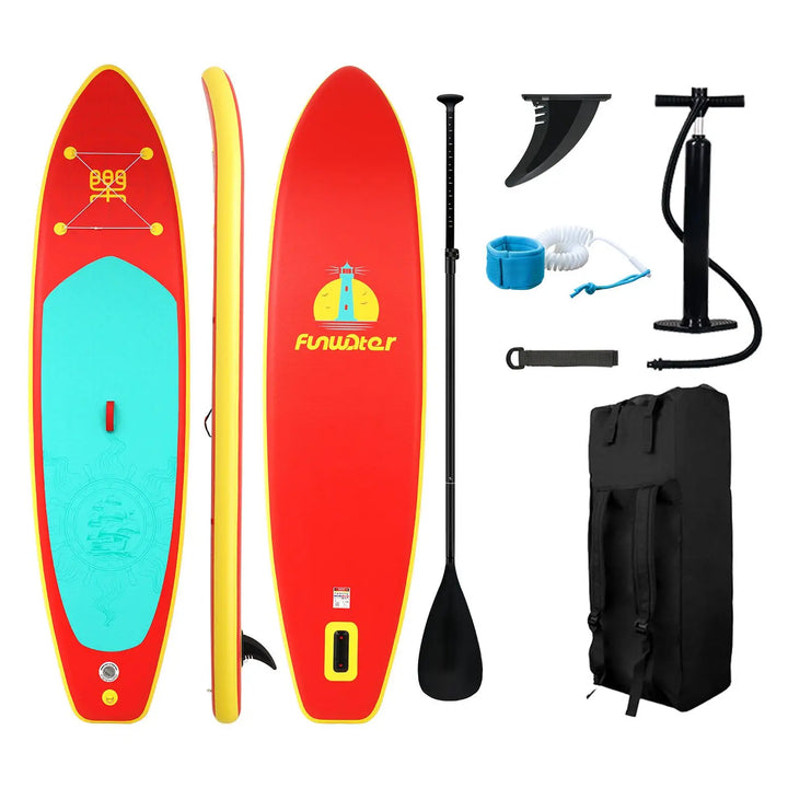 FunWater-tabla de remo de pie, tabla de Paddle inflable, tabla de Paddle antideslizante para deportes acuáticos, tabla de Surf Sup