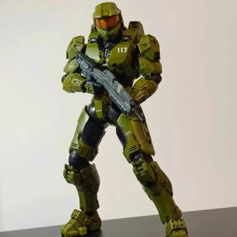 NUEVO EN STOCK Figura de acción de 18 cm Super Soldiers Sierra 117 John Reclaimer Mk Vi escala 1/12, adornos de PVC coleccionables, regalo para niños del juego