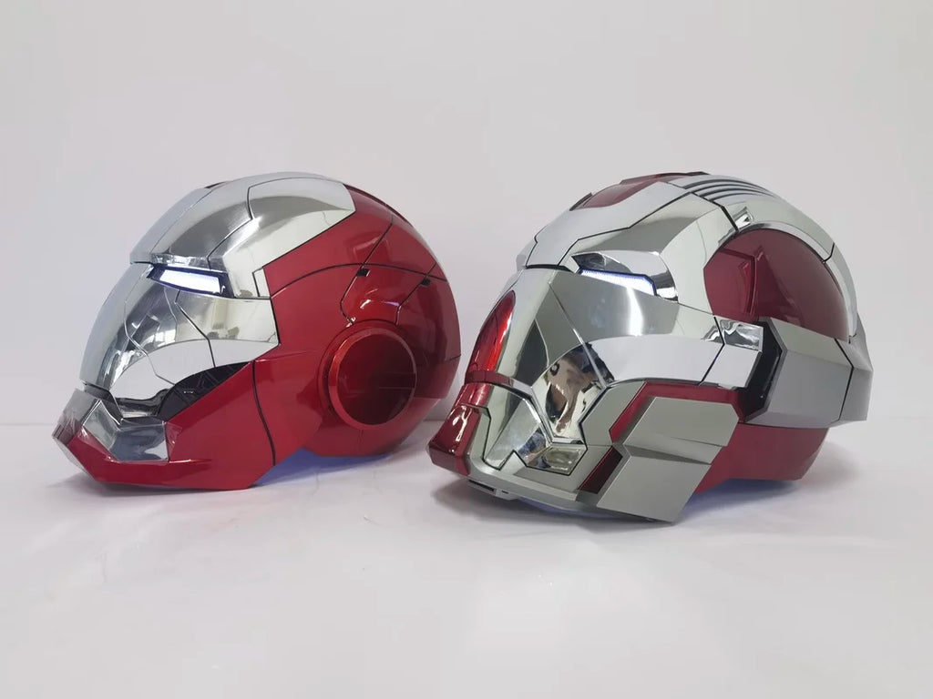 Casco de Iron Man Mark 17 con Control Remoto en Chino-Inglés, Máscara Mecánica con Activación por Voz de Jarvis para Coleccionistas