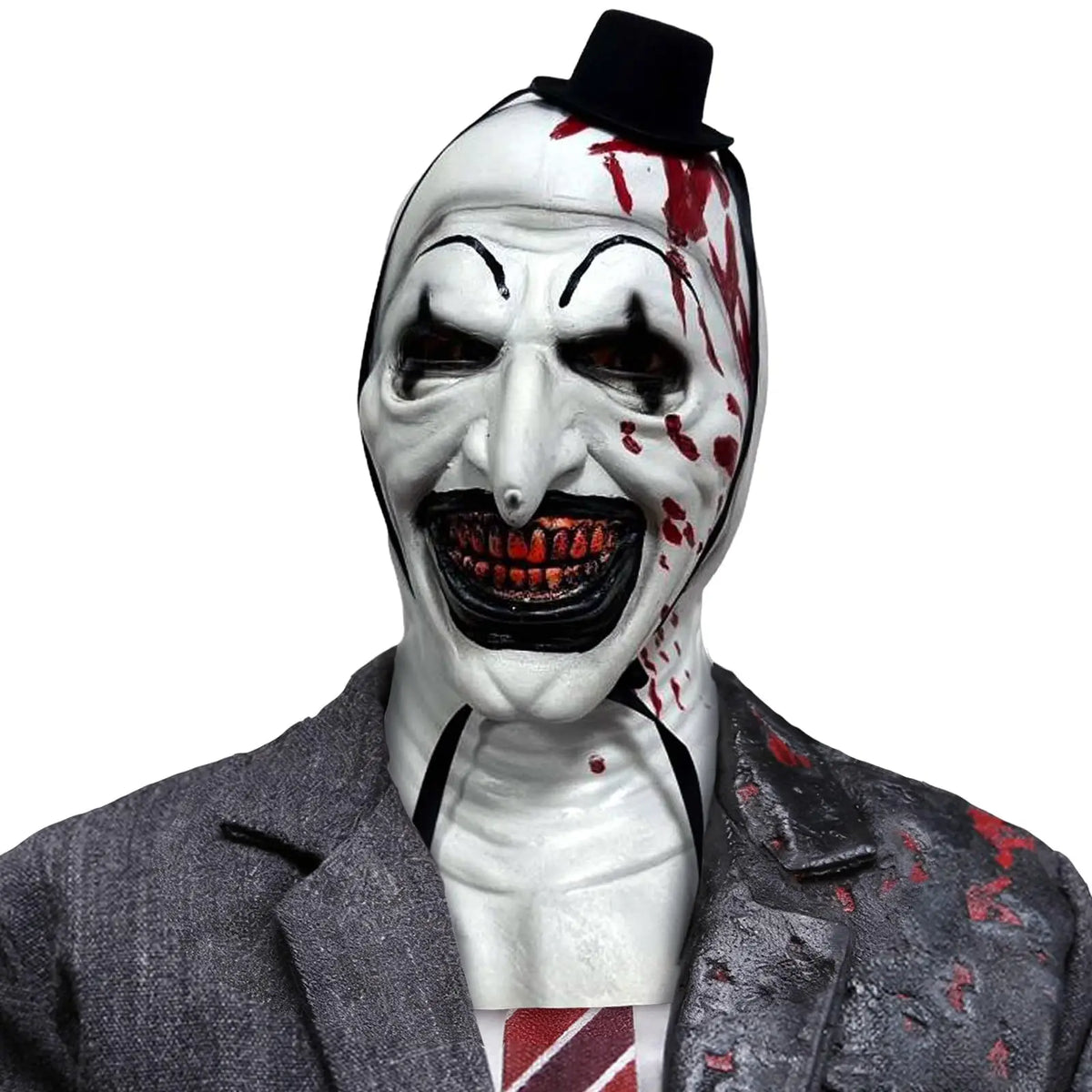 Máscara de zombis de payaso de arte terrorífico de Halloween, máscara sangrienta malvada de terror aterrador, fiesta de disfraces de demonio espeluznante para fiesta, accesorios de Cosplay