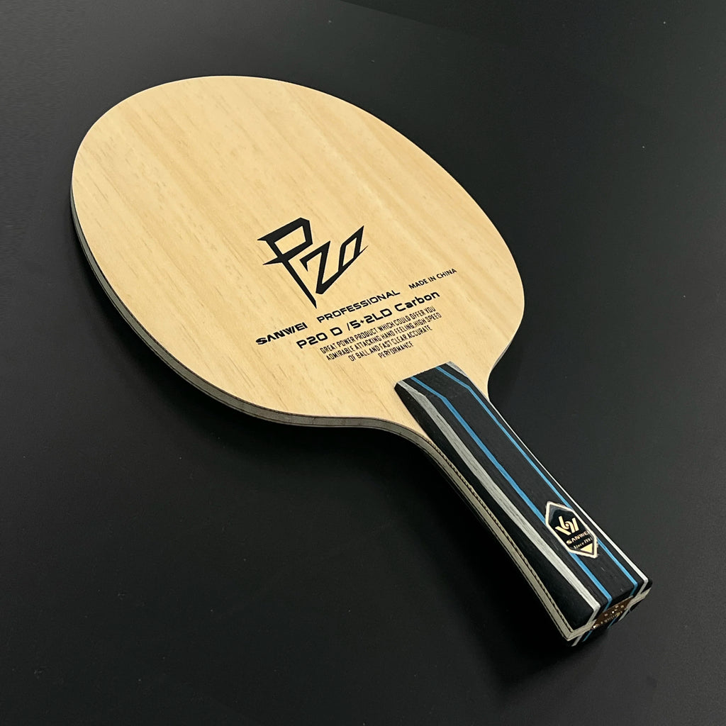 Nueva Pala de Tenis de Mesa SANWEI P20 D Carbon 2026, Raqueta P20D para Loop y Ofensiva, Pala de Ping Pong