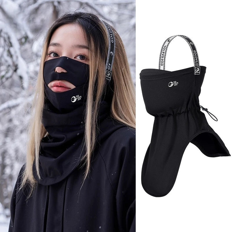 Mascarilla de esquí con forro polar para hombre y mujer, polaina cálida a prueba de viento de secado rápido para ciclismo, correr, Snowboard, cubierta para todo el rostro