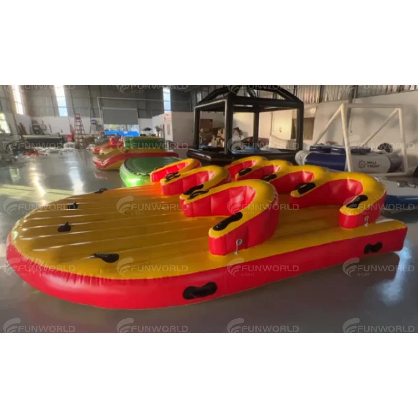 Sofá remolcable de flotador de agua inflable de grado comercial para barcos, esquís a reacción, súper sofá para tubo remolcable