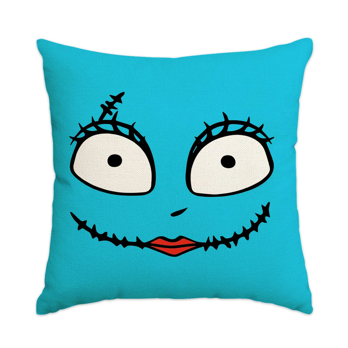 1 ud./4 Uds. Funda de almohada de Halloween, expresiones de terror de Halloween, decoración del hogar, funda de cojín para sofá y sala de estar