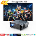 Proyector S7 4K Ultra 4200ANSI HD Android 14 Google TV para Cine en Casa, WiFi6, Enfoque Automático, Altavoces Dobles, Proyector de Películas para Día