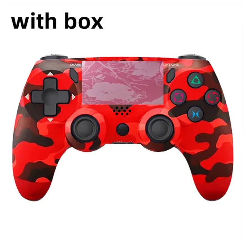 Wireless  Controller Gamepad 6-Axis Dual Vibration With LED Light Bar Joystick Joypad For PS Console /PC/iPad/Andriod/iPhone