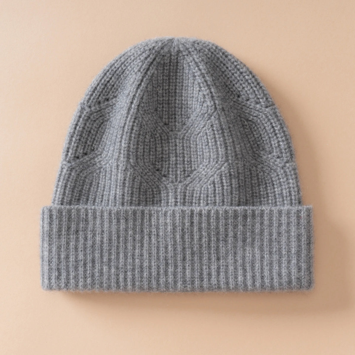 Gorro de punto de cachemira pura Unisex grueso en invierno, gorro de ocio de Jacquard cálido para exteriores, gorro de Color sólido para hombres y mujeres