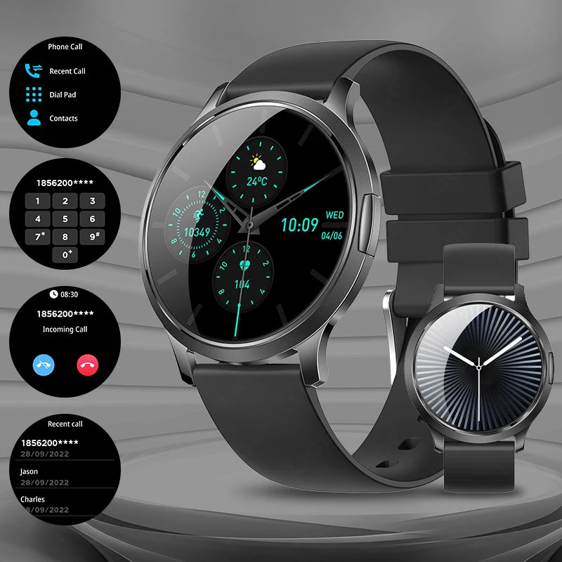 Reloj inteligente LIGE 2025 con pantalla AMOLED ultrafina, pulsera deportiva de fitness para mujer, esfera de reloj personalizada, llamada Bluetooth, reloj inteligente de lujo