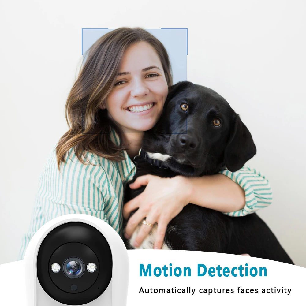 Cámara con Wifi 2K, 3MP, pantalla IPS de 2,8 pulgadas, seguimiento humano, Audio bidireccional, PTZ, videollamada, intercomunicador, Monitor inteligente para bebé, Icsee