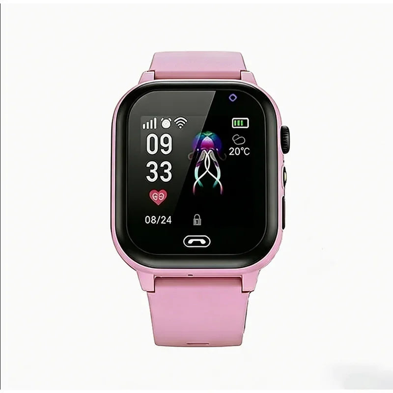 Reloj inteligente Lenovo 2026 5G para niños con llamadas, rastreador de ubicación SOS, tarjeta SIM, GPS, cámara, resistente al agua, regalo para iOS y Android
