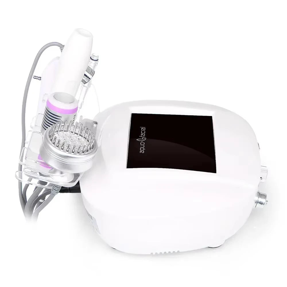 5 en 1: dispositivo de limpieza ultrasónica, eliminación de células muertas, microdermoabrasión con fotones, eliminación de arrugas, pulverizador facial, máquina de belleza para una piel suave.