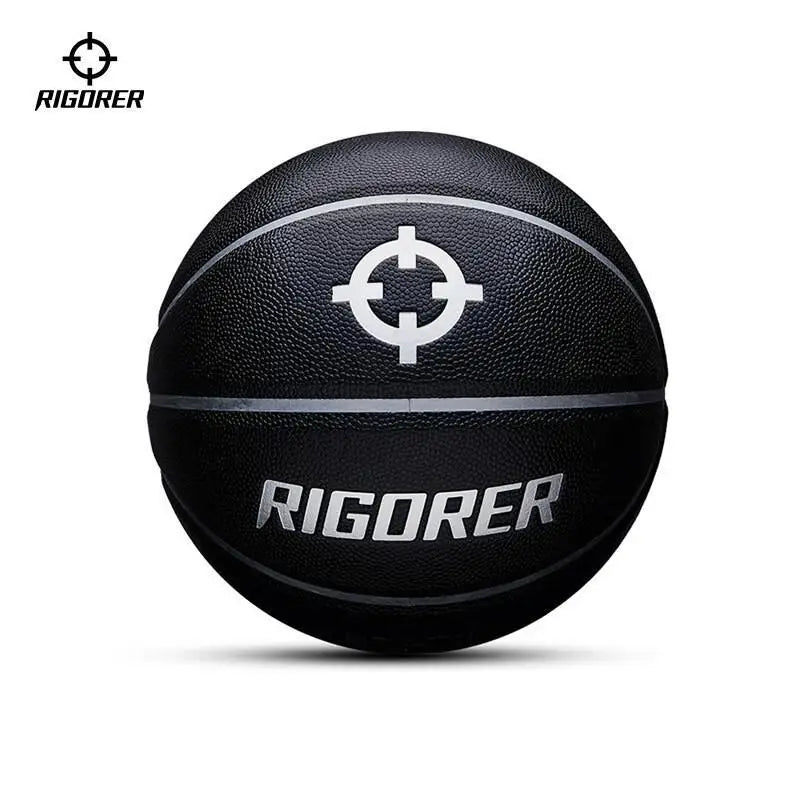 RIGORER Balón de baloncesto para interiores y exteriores, resistente al desgaste, antideslizante, de cuero PU, tamaño 7, balón estándar para entrenamiento de competición